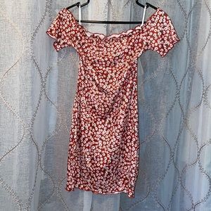 Red Floral dress
